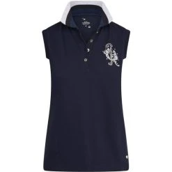 Imperial Riding Polo Shirt Frenzie Sleeveless Navy